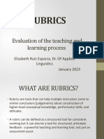 Rubrics Presentation