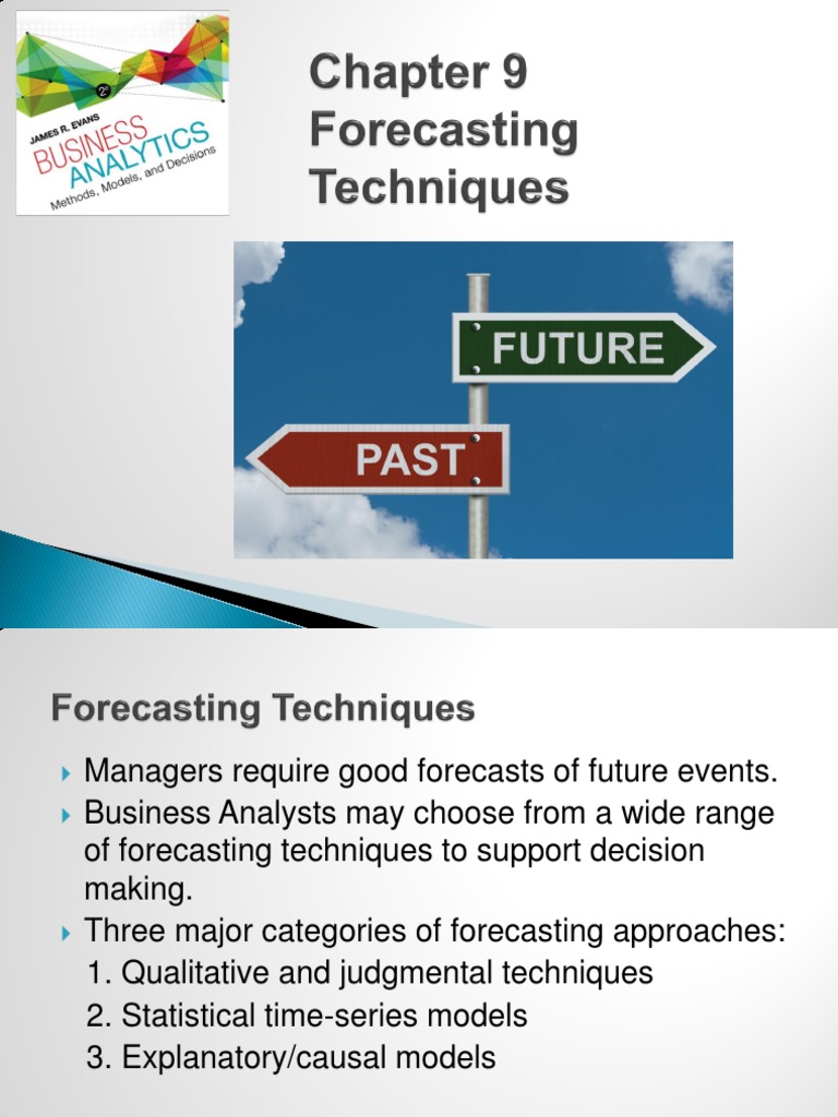 Business Analytics: Forecasting Techniques | PDF | Forecasting | Time ...
