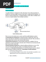 Introduction To Parallel and Distributed Databases