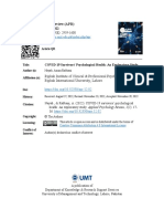 2 COVID-19 Survivors' Psychological Health An Exploratory Study