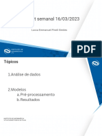 Report Semanal 16/03/2023: Lucca Emmanuel Pineli Simões