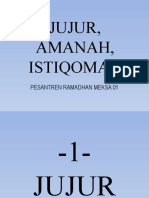 Jujur, Amanah, Istiqomah: Pesantren Ramadhan Meksa 01