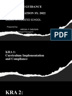 2022 - Homeroom Guidance Program Implementation