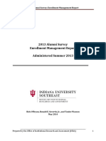 2013 Alumni Survey Enrollment Management Report Administered Summer 2013
