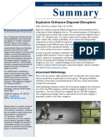 Explosive Ordnance Disposal Disrupters: Assessment Methodology