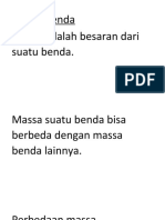 Massa Benda Massa Adalah Besaran Dari Suatu Benda