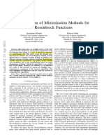 Comparison of Minimization Methods For Rosenbrock Functions