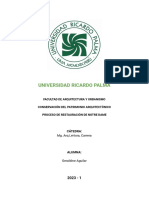 Informe Proceso de Restauración Notre Dame