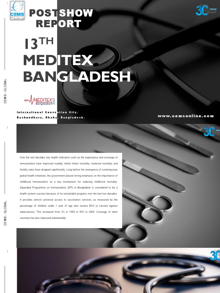 MEDITEX Post Show Report | PDF | Bangladesh | Health Care