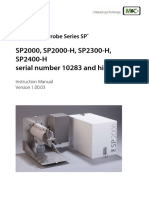 SP2000, SP2000-H, SP2300-H, SP2400-H Serial Number 10283 and Higher