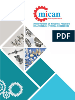 Mican Engineers Pvt. Ltd. Catalogue For Spray Nozzles
