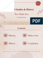 Social Studies & History: New Order Era