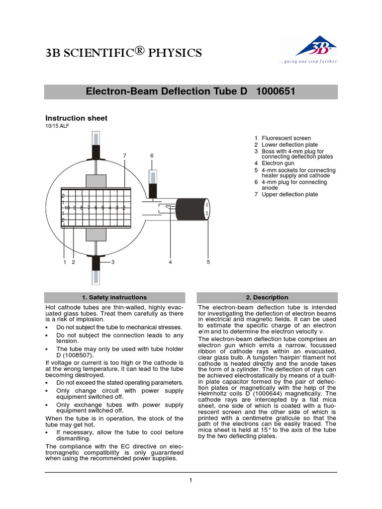 Electron Diffraction Manual | PDF | Vacuum Tube | Cathode