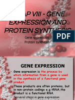 Chap Viii - Gene Expression and Protein Synthesis