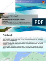 Diana Lovita Febrianingsih 1970241018 Teknik Perencanaan Wilayah Dan Kota Pariwisata Wisata Pink Beach, Nusa Tenggara Timur