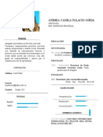 Andrea Camila Palacio Ojeda: Perfil