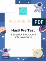 Dokumen Orbit: Hasil Pre Test