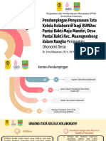 Pendampingan Penyusunan Tata Kelola Kolaboratif Bagi Bumdes Pantai Bakti Maju Mandiri, Desa Pantai Bakti Kec. Muaragembong Dalam Rangka Penguatan