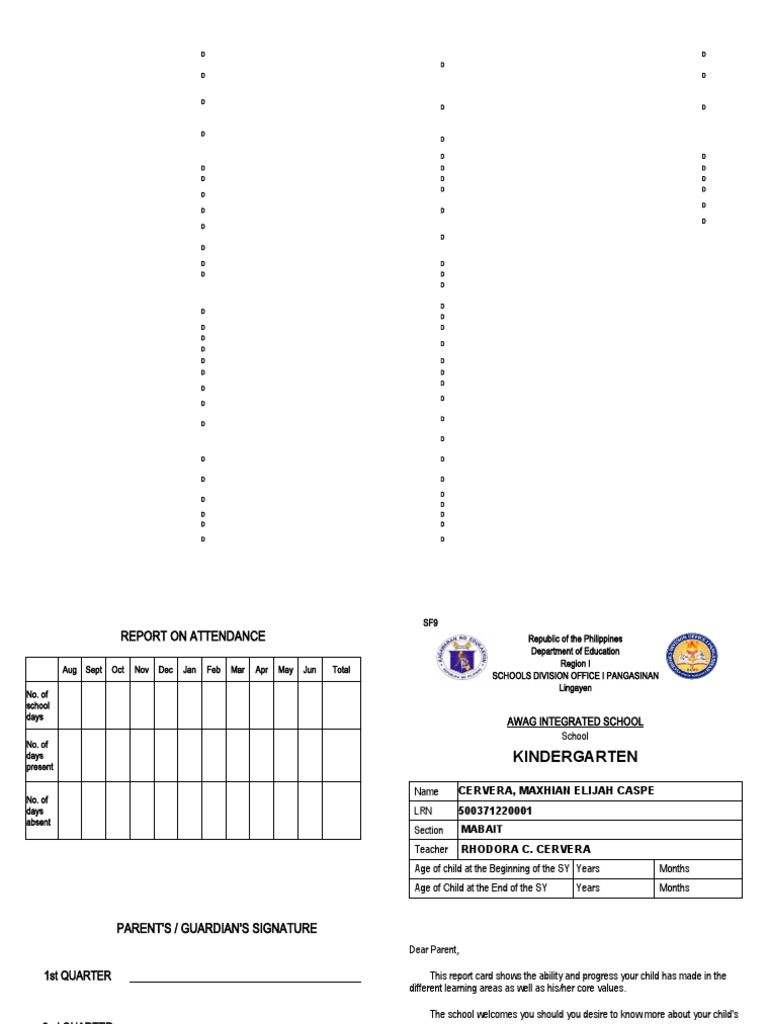 sf9 Kindergarten | PDF