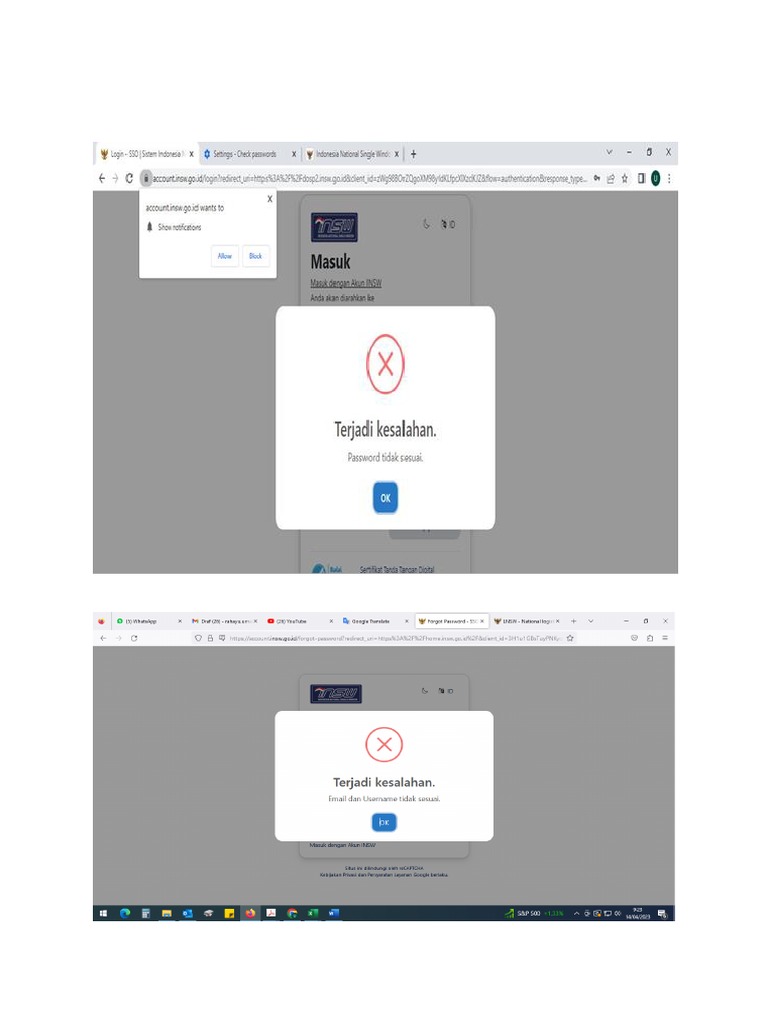Gagal login insw pdf
