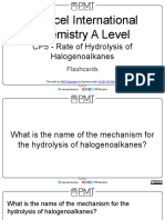 Flashcards - CP5 Rate of Hydrolysis of Halogenoalkanes - Edexcel IAL Chemistry A-Level