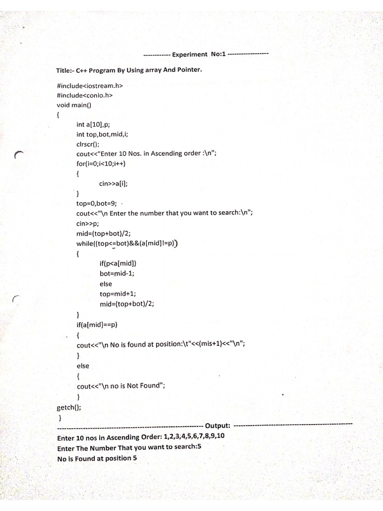 C++ Programs Computer Science 12th HSC | PDF