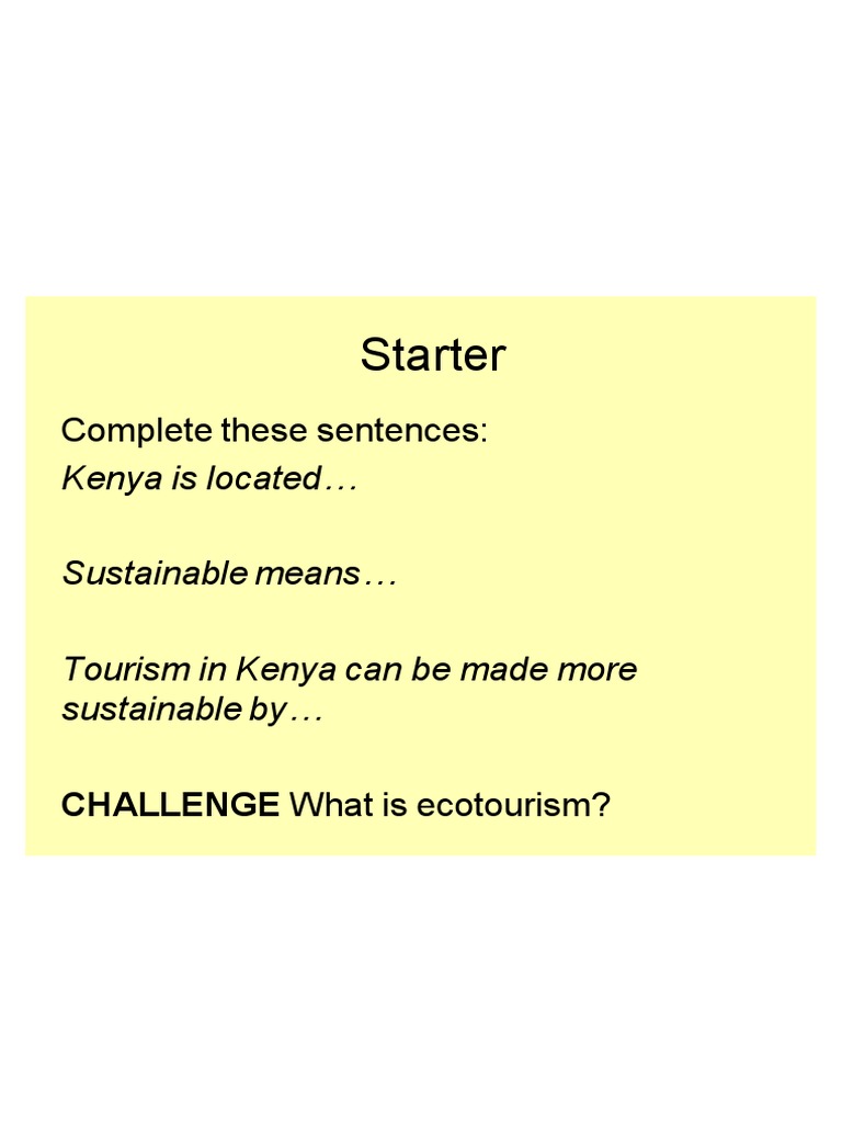 Starter: Complete These Sentences | PDF | Population Growth