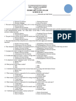 Holy Child'S Academy February Long Exam Science 10: Name: GRADE and SECTION