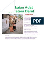 Pakaian Adat Sumatera Barat: 1. Baju Batusangkar