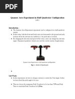 Quanser Aero Experiment in Half-Quadrotor Configuration: Name - Aryan Garg Roll No. - B19EE015