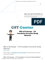 Bills of Exchange - CA Foundation Accounts Study Material - GST Guntur