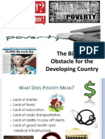 Poverty: The Biggest Obstacle For The Developing Country