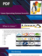 Linux Operating System Security: Joen A. Sinamag