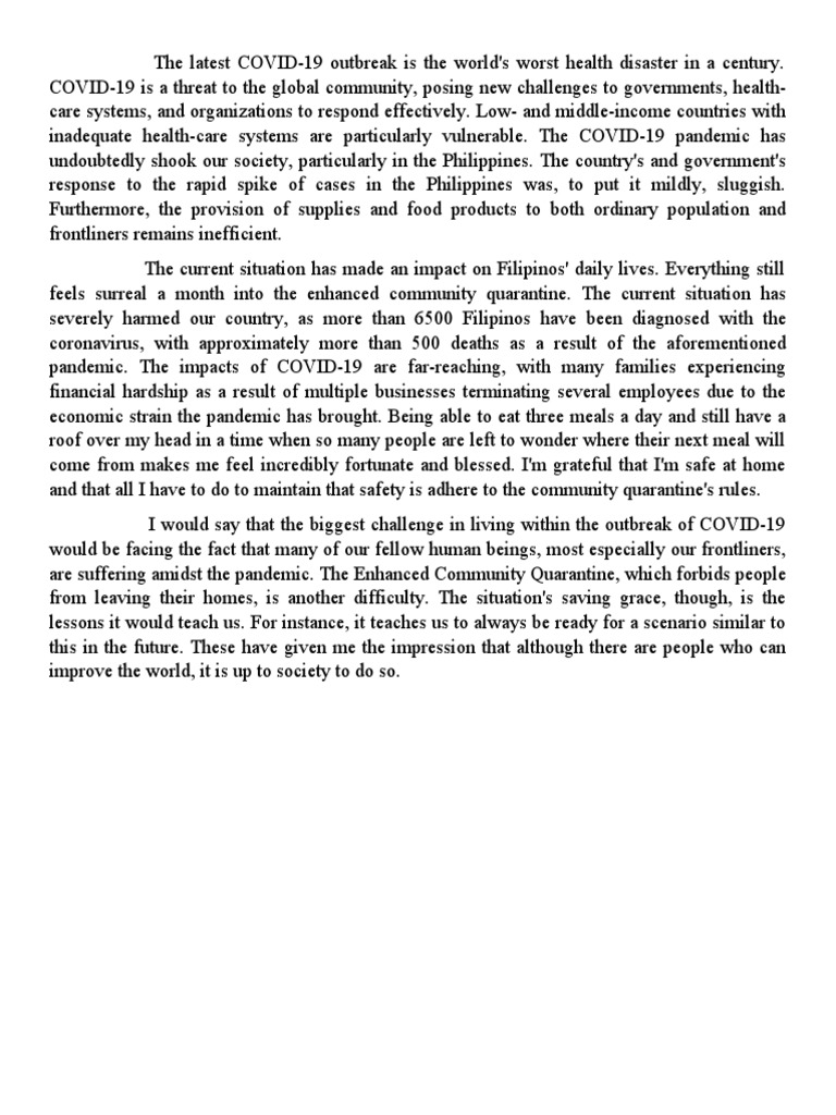 COVID-19 Impact on the Philippines | PDF