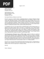 Letter to Boehner and Cantor