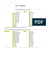 Prague Public Transport - Timetable