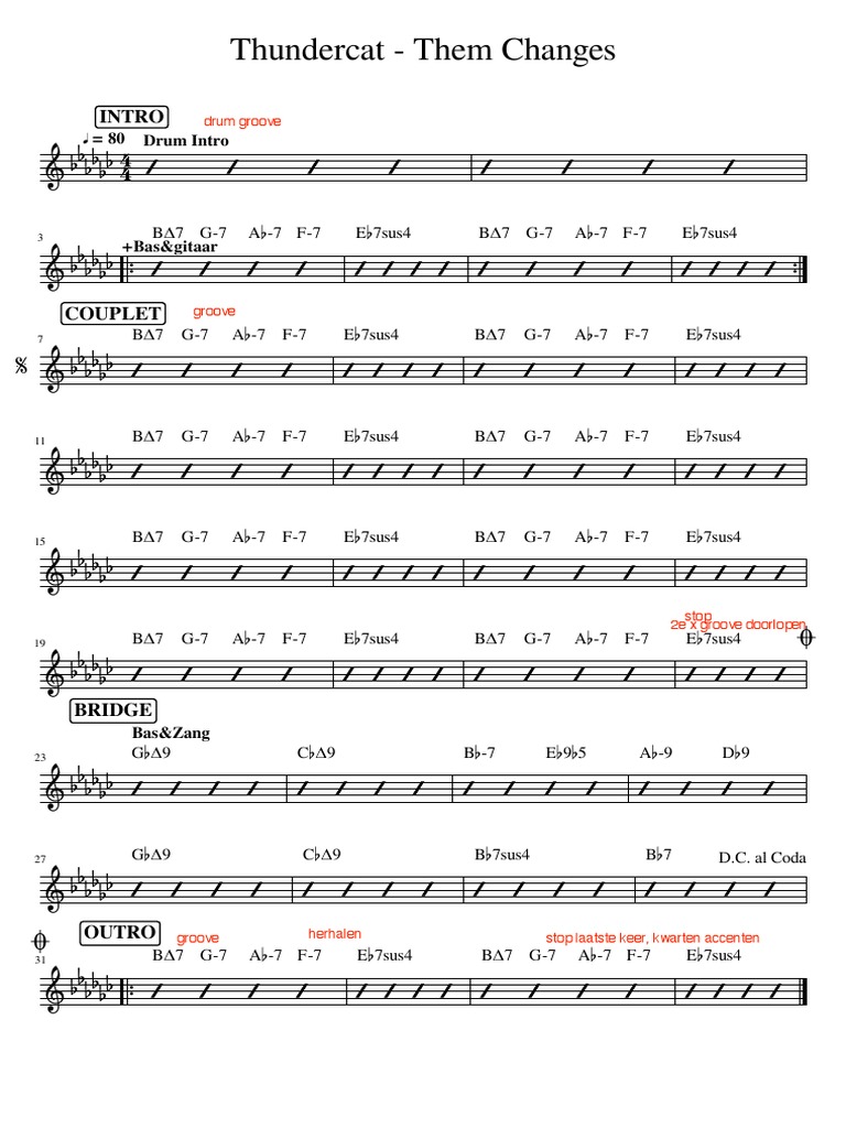 Thundercat Them Changes Pdf