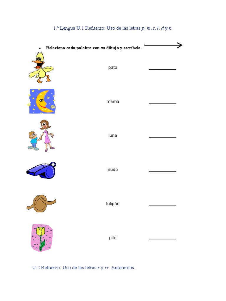 Lengua 1º Refuerzo y Ampliación | PDF