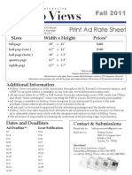 Ad Rates Sheet FA11