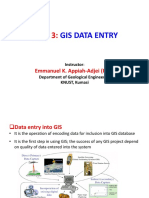 Unit 3:: Gis Data Entry