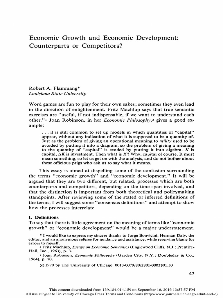 Economic Growth and Economic Development | PDF | Economic Growth | Resource