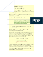 A Statement of Le Chatelier's Principle