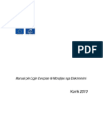 Diskriminimi (Manual Per Ligjin Evropian Te Mbrojtjes Nga Diskriminimin, 2010)