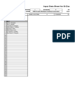 Input Data Sheet For E-Class Record: Region Division District School Name School Id