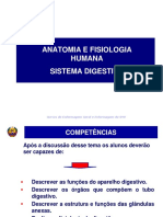 Anatomia E Fisiologia Humana Sistema Digestivo: Cursos de Enfermagem Geral e Enfermagem de SMI