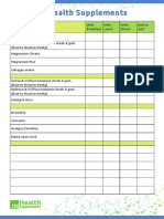 Supplement Dosing Chart