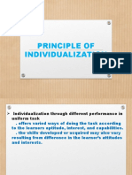 Principle of Individualization