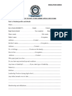 Talent Scholarship Application Form