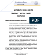 PDF Conocimiento Cientifico Vs Sentido Comun - Compress