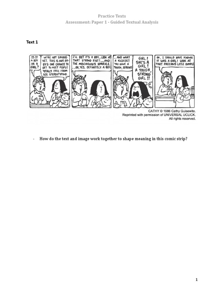 Guided Textual Analysis Practice Texts | PDF